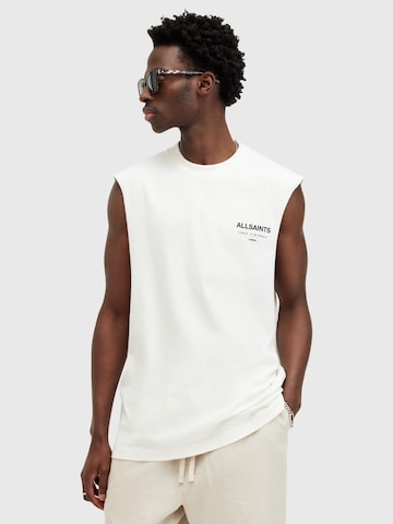 AllSaints - Camisa 'UNDERGROUND' em branco