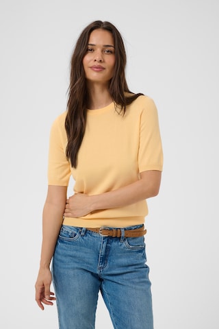 Pull-over 'KALizza' Kaffe en jaune : devant