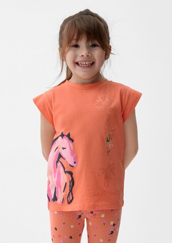 T-Shirt s.Oliver en orange : devant