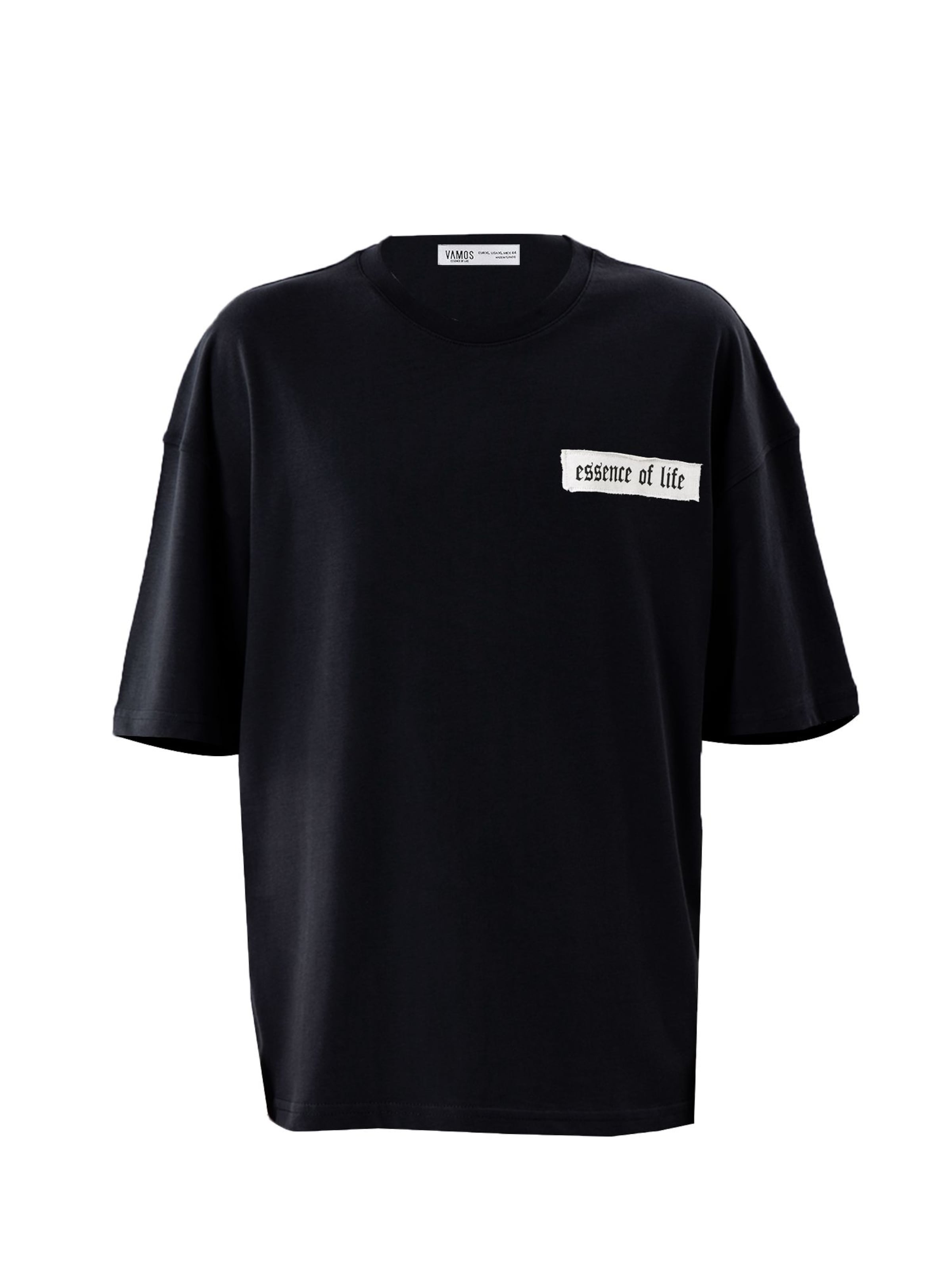 VAMOS CLO Μπλουζάκι 'Enkianthus' σε μαύρο: μπροστά