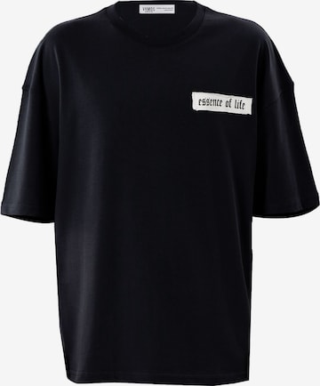 VAMOS CLO Μπλουζάκι 'Enkianthus' σε μαύρο: μπροστά