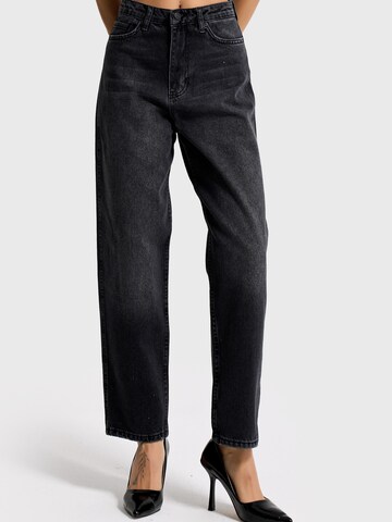 Loosefit Jean 'JUNE RELAXED MID RISE JEANS' IT'S BASIC en noir : devant