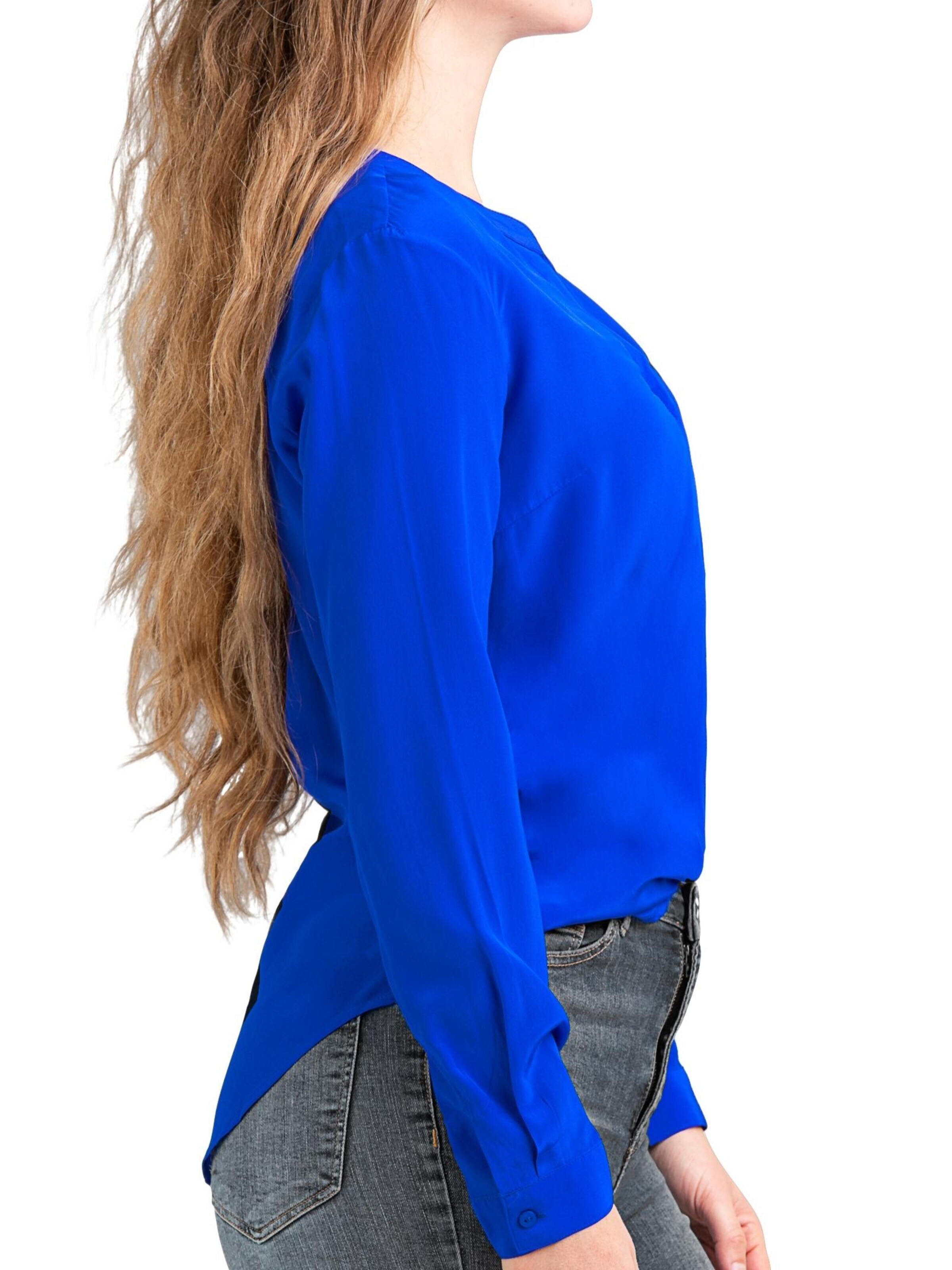 Posh Gear Blouse 'Seidenbluse Nobicetta' in Blue
