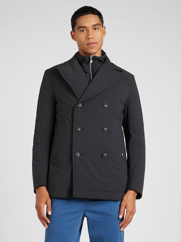 Manteau d’hiver BOSS Black en noir : devant