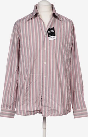 BOSS Black Button Up Shirt in L in Pink: front