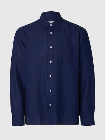SELECTED Comfort Fit Hemd in Blau: Vorderseite