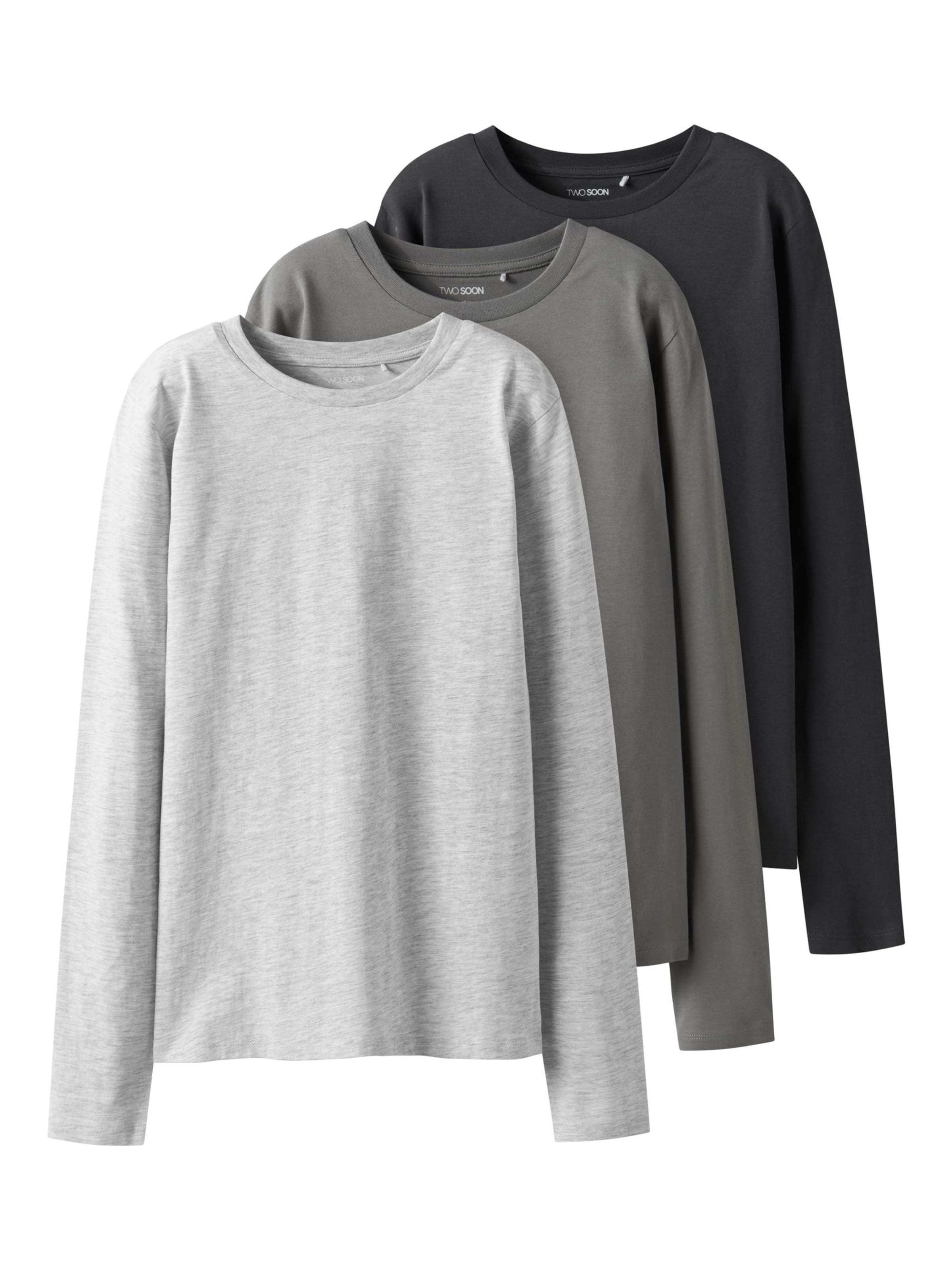 TWO SOON Μπλουζάκι σε γκρι: μπροστά