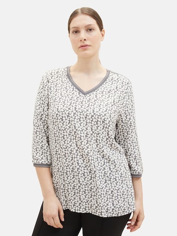 Tom Tailor Women + Shirt in Grau: predná strana