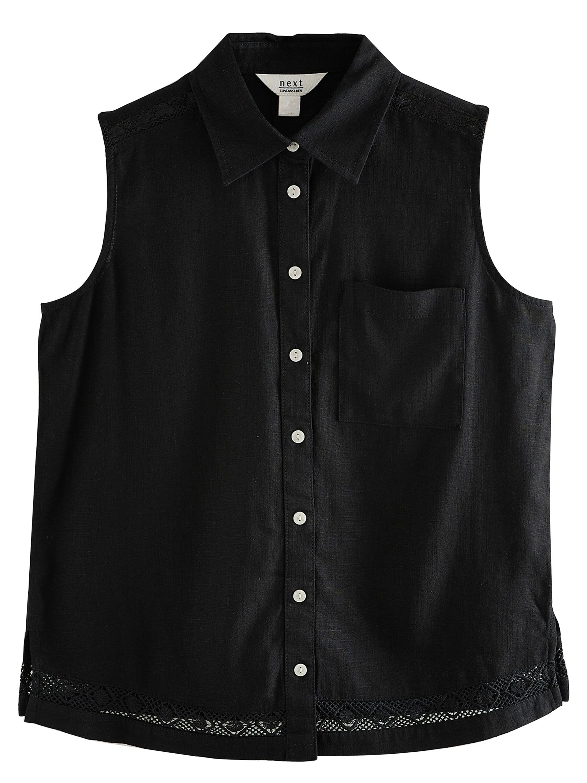 Next Blusentop in Schwarz: Vorderseite