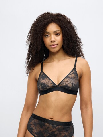 Tommy Hilfiger Underwear Trojúhelníková Podprsenka – černá: přední strana