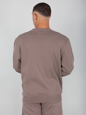 ALPHA INDUSTRIES Sweatshirt in Brown