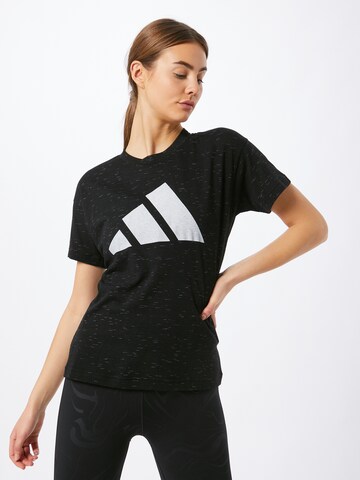 ADIDAS PERFORMANCE Functioneel shirt 'Winners' in Zwart: voorkant