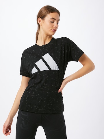 ADIDAS PERFORMANCE - Camiseta funcional 'Winners' en negro: frente