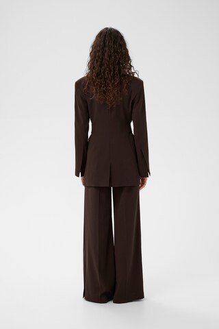 InWear Wide leg Trousers 'Briez' in Brown