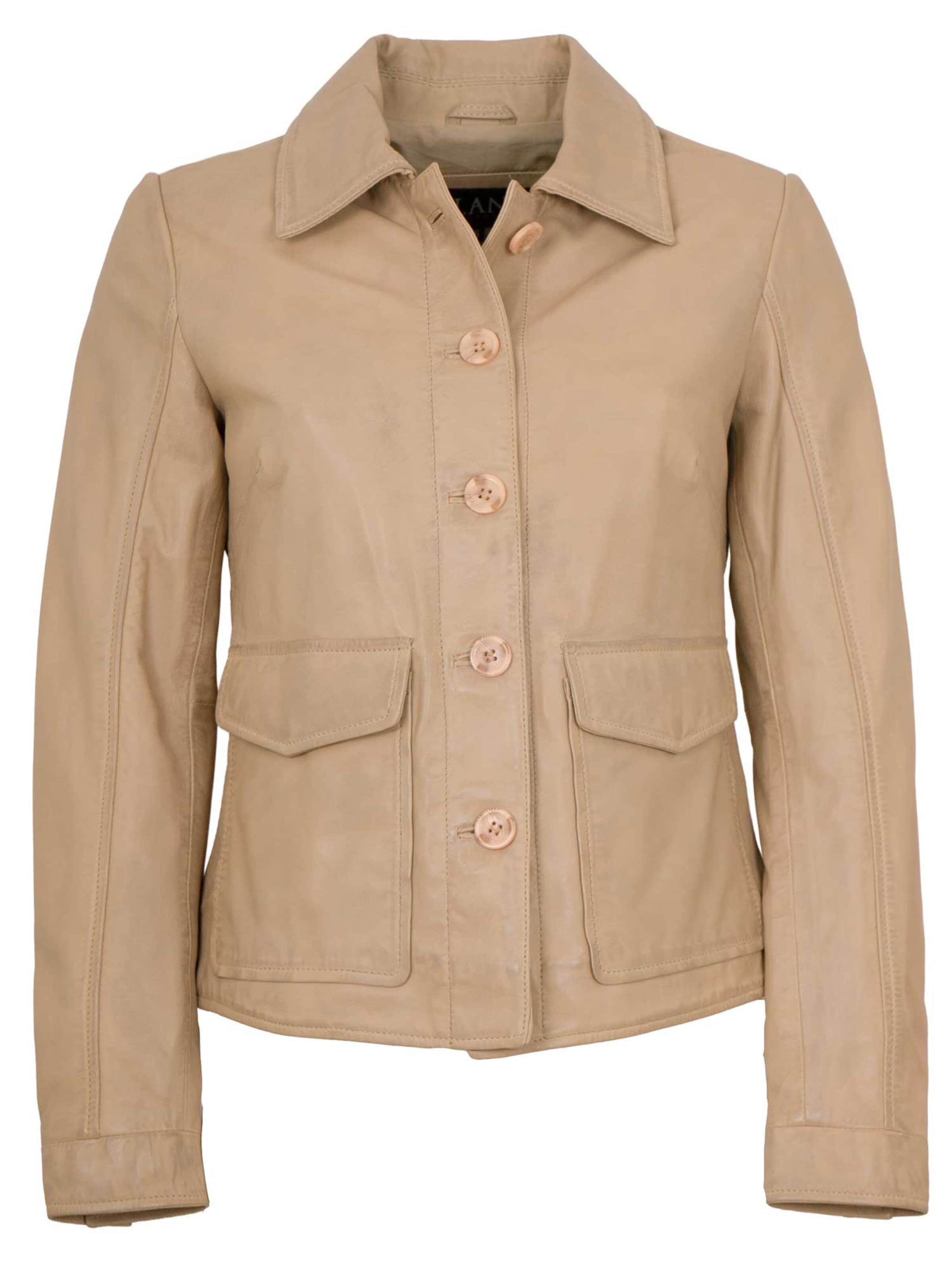 Jilani Between-Season Jacket 'Wanja' in Beige: front