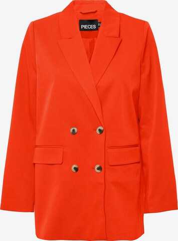 Blazer 'Thelma' PIECES en orange : devant