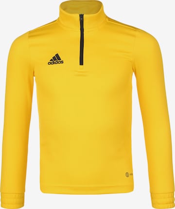 ADIDAS PERFORMANCE Athletic Sweatshirt 'Entrada 22' in Yellow: front