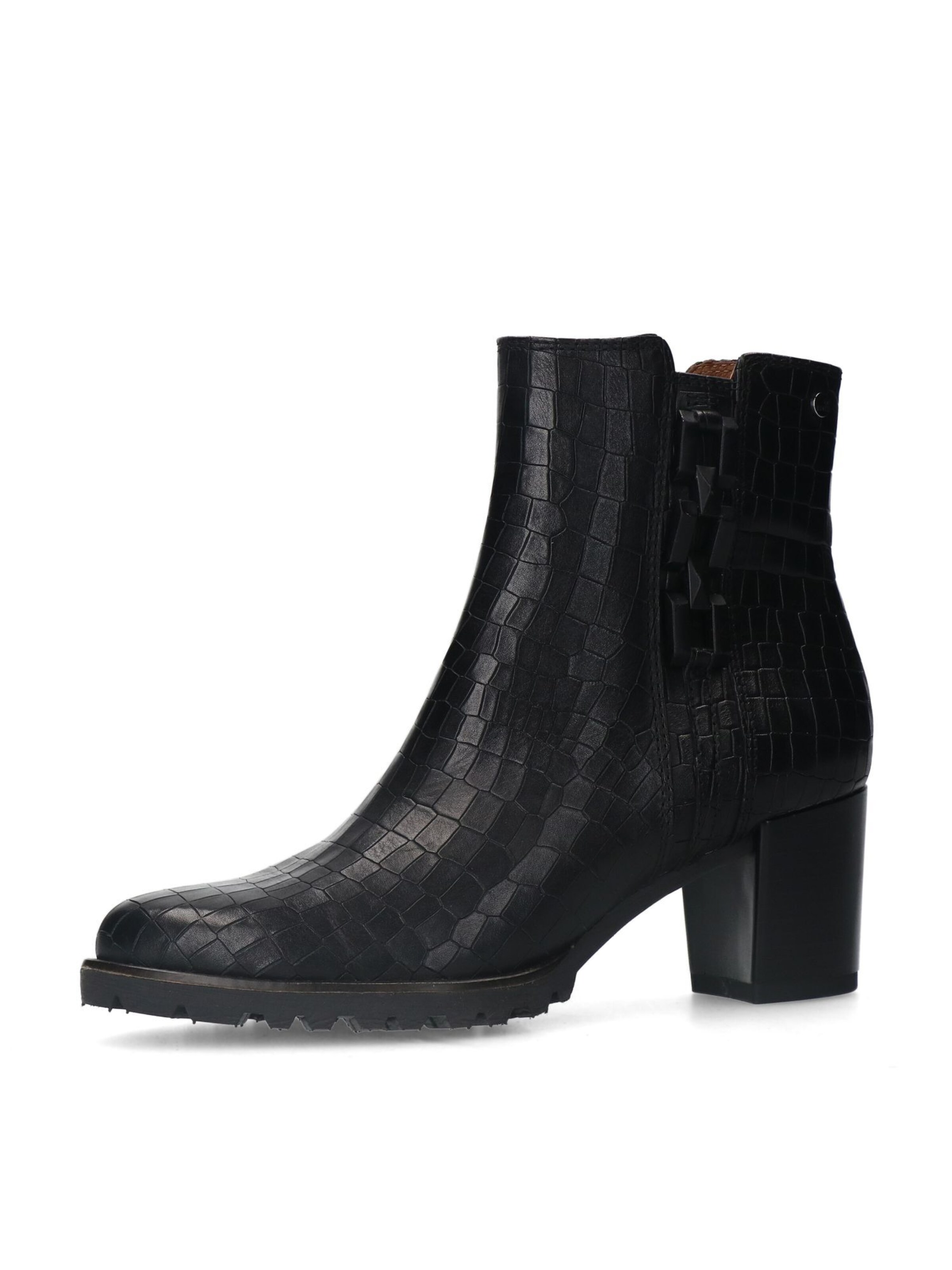 MANFIELD Stiefelette in Schwarz: Vorderseite