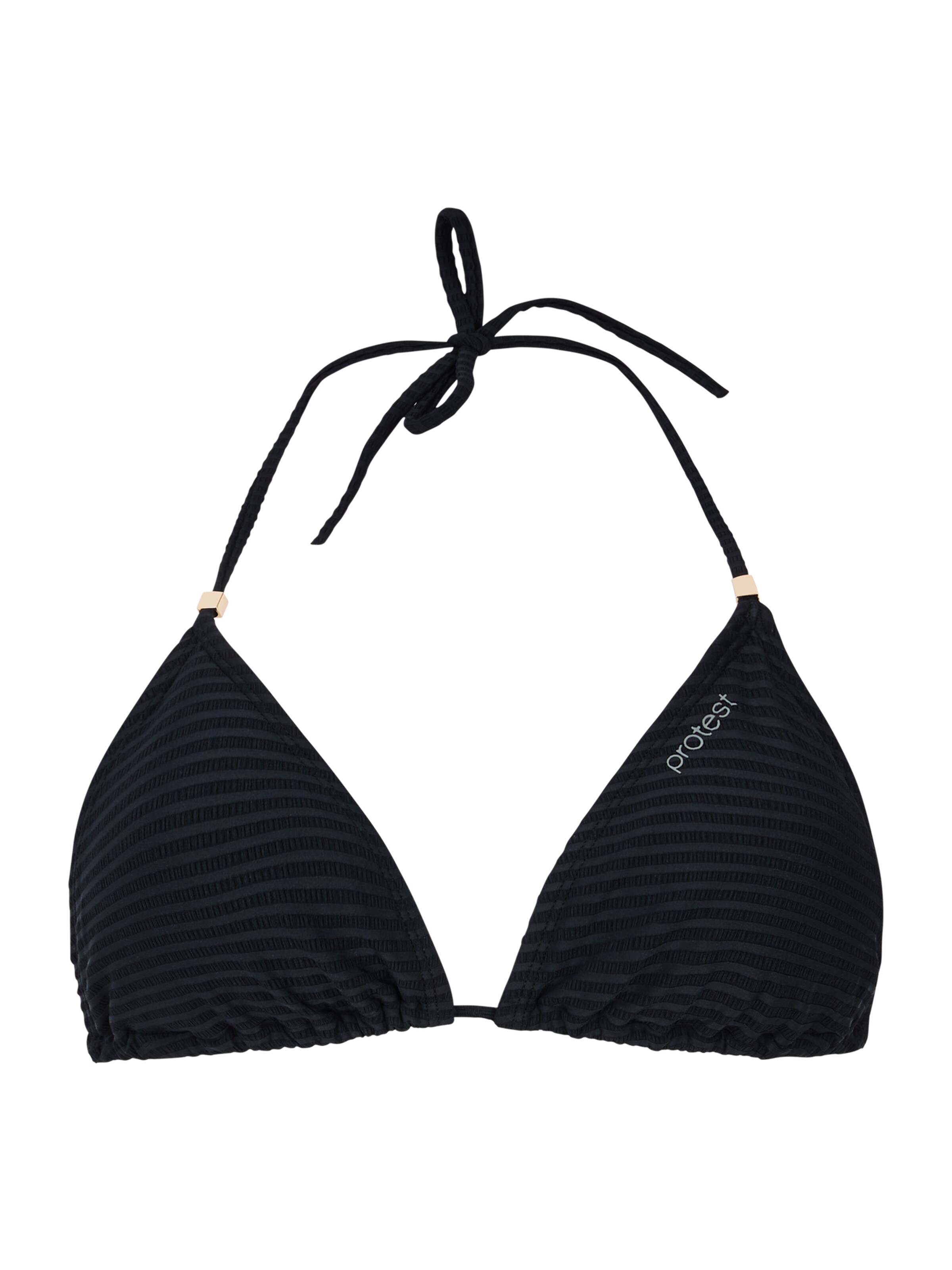 PROTEST Trojúhelníková Horní díl plavek 'MIXAleias' – černá: přední strana