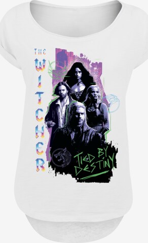 F4NT4STIC Shirt 'The Witcher Tied By Destiny Netflix TV Series' in Wit: voorkant
