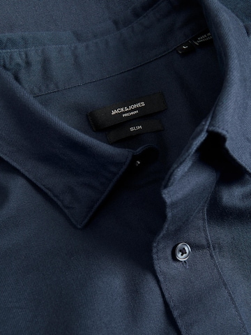 JACK & JONES Regular fit Button Up Shirt 'DALLAS' in Blue
