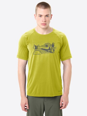 VAUDE Functioneel shirt 'Gleann II' in Groen: voorkant
