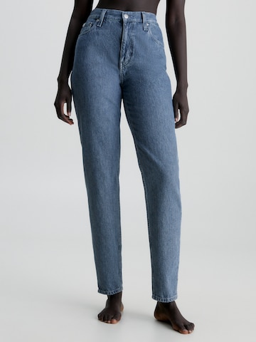 Calvin Klein Jeans Loosefit Jeans in Blauw: voorkant