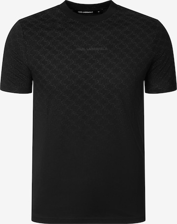 T-Shirt Karl Lagerfeld en noir : devant