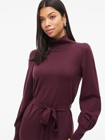 VILA Gebreide jurk 'VIAMANDA' in Rood