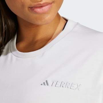 ADIDAS TERREX - Camisa funcionais 'Xploric' em cinzento