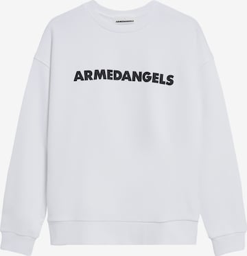ARMEDANGELS Sweatshirt 'AARIN' in Wit: voorkant