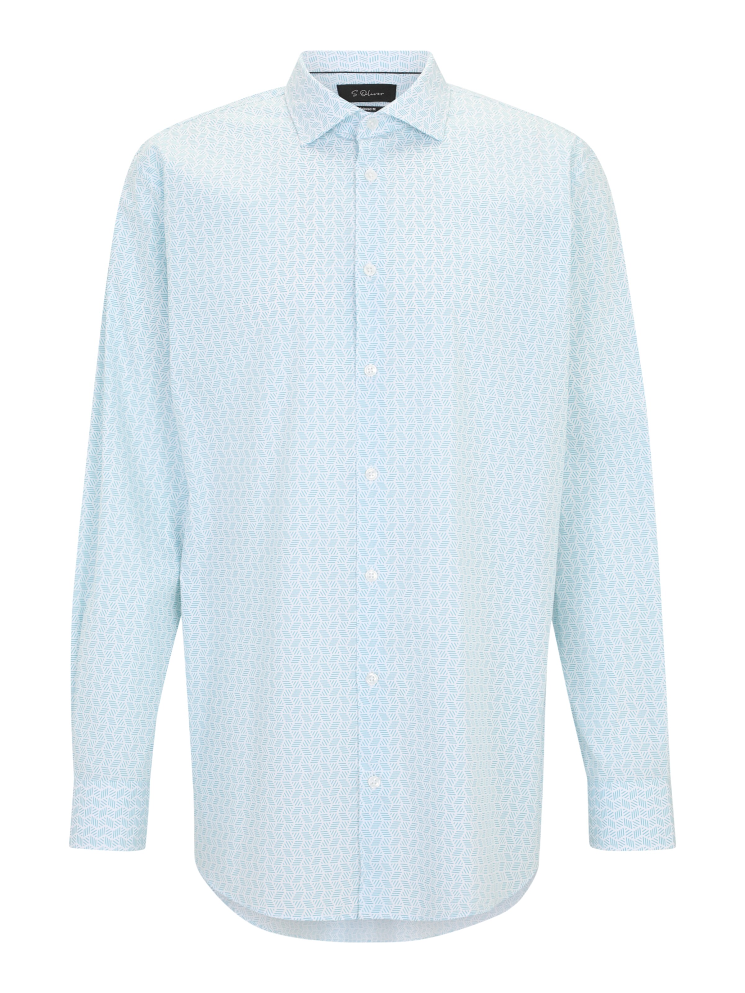 s.Oliver BLACK LABEL Regular fit Button Up Shirt in Blue: front