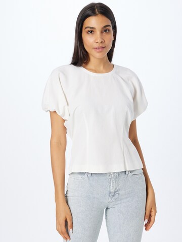 Club Monaco Blouse in Wit: voorkant