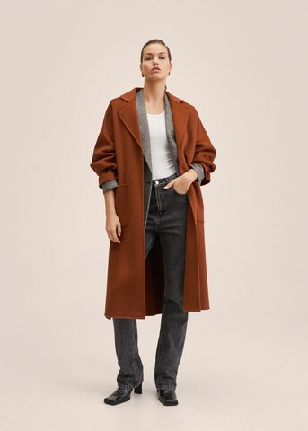 MANGO Between-Seasons Coat 'Brandon' in Brown