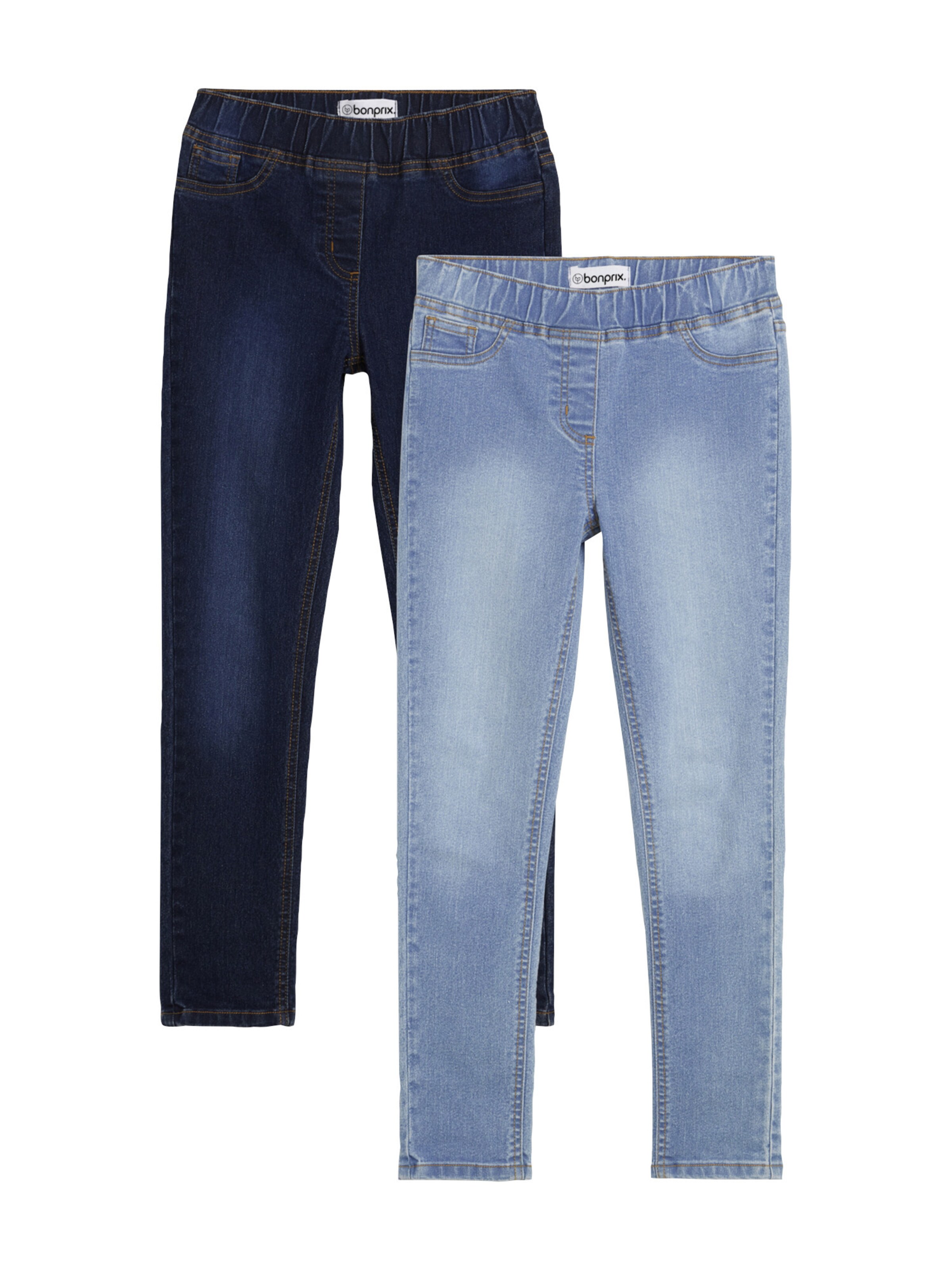 bonprix Skinny Jeggings (2er Pack) in Blau: Vorderseite