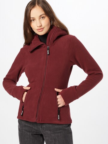 BENCH Fleece Jacket 'NINJA' in Red: front