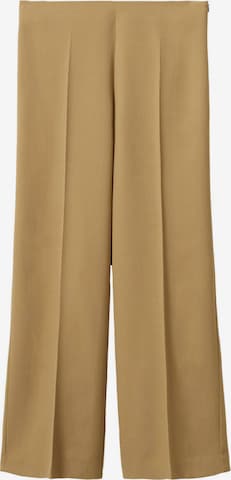 Wide Leg Pantalon à plis 'SARAH' MANGO en beige : devant