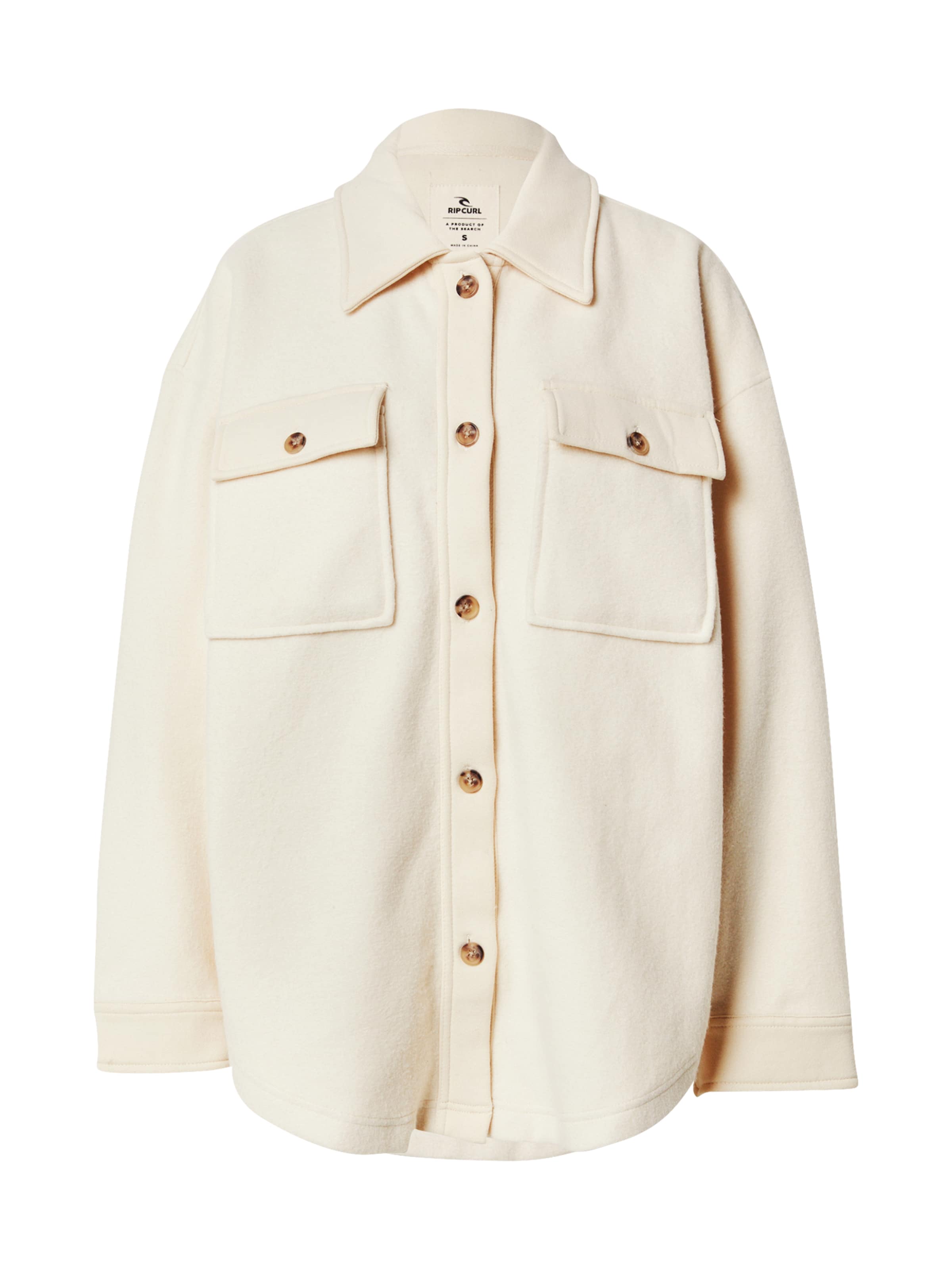 RIP CURL Toiminnallinen fleecetakki 'HIGH TIDE' värissä valkoinen: etupuoli