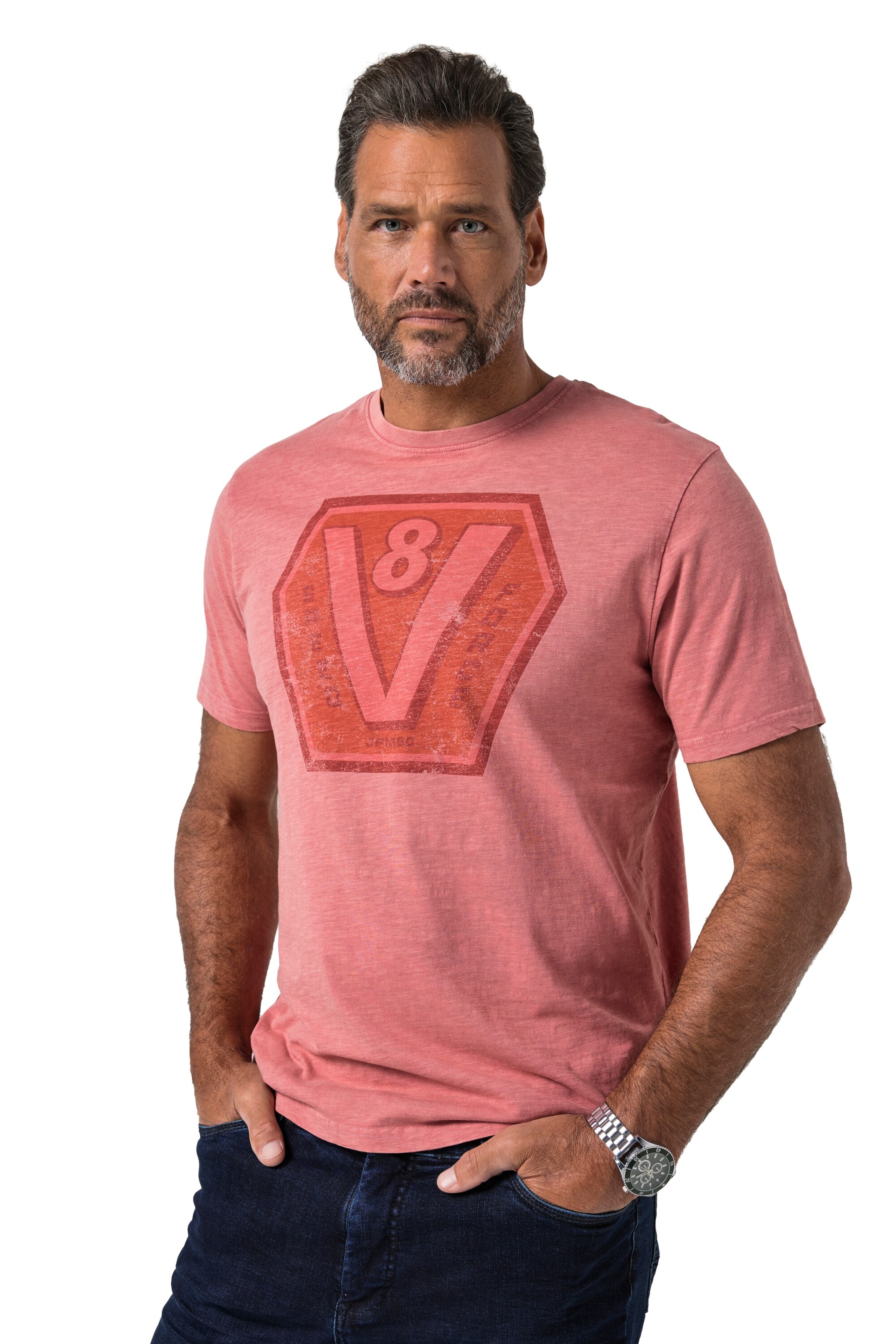 JP1880 Shirt in Orange: front