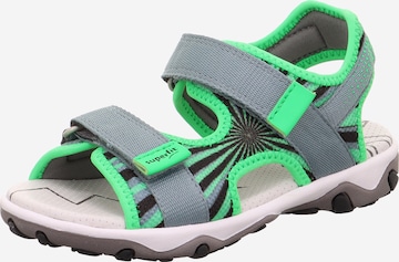 SUPERFIT Отворени обувки 'MIKE 3.0' в зелено: отпред