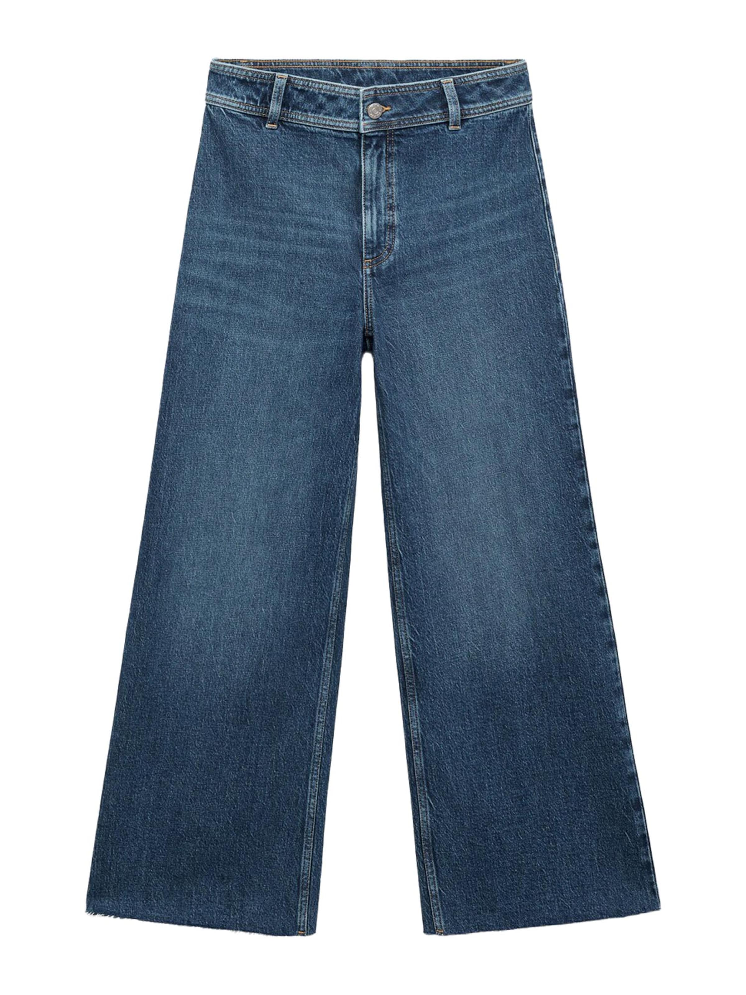 MANGO Wide Leg Jeans 'CATHERIN' in Blau: Vorderseite