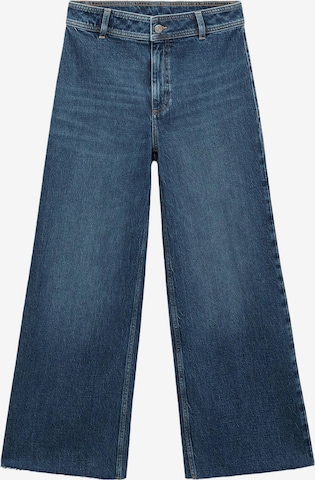 Wide leg Jeans 'CATHERIN' de la MANGO pe albastru: față