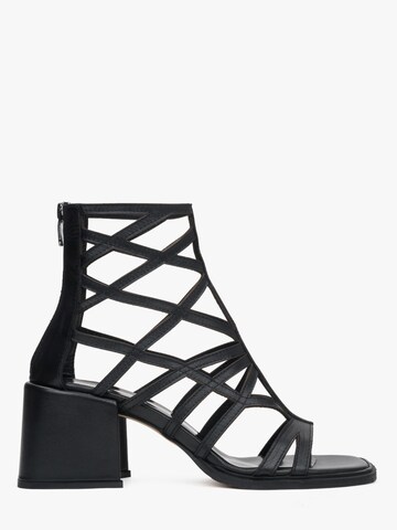 Sandalo '53-921' di Estro in nero: frontale