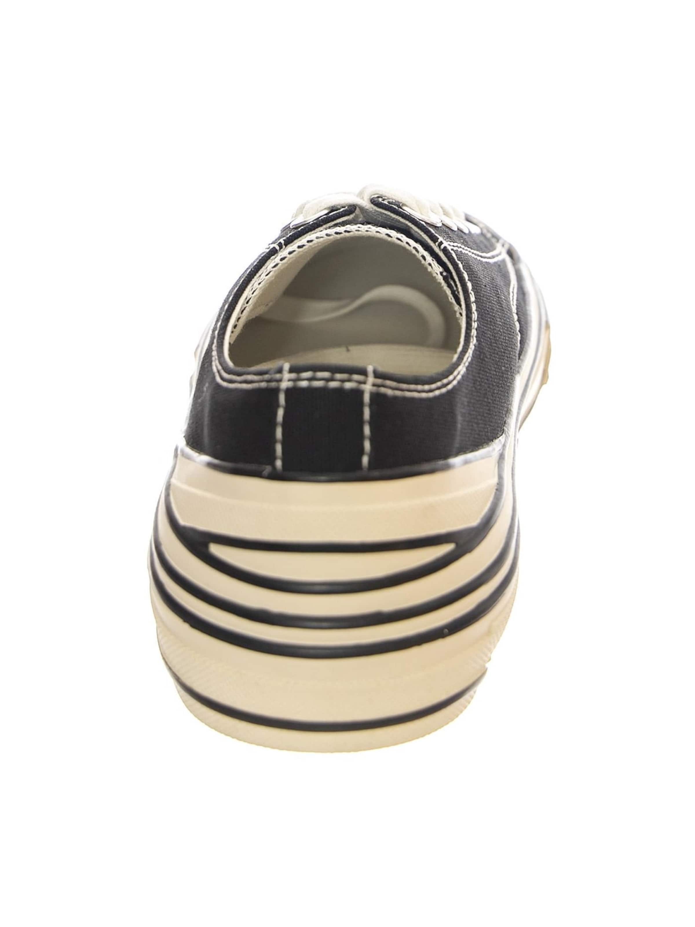 Jeffrey Campbell Buty sportowe sznurowane 'JC Play Endorphin Canvas Black Shoes' w kolorze czarny
