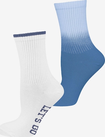 Nur Die Socks ' Good Vibes ' in Blue: front
