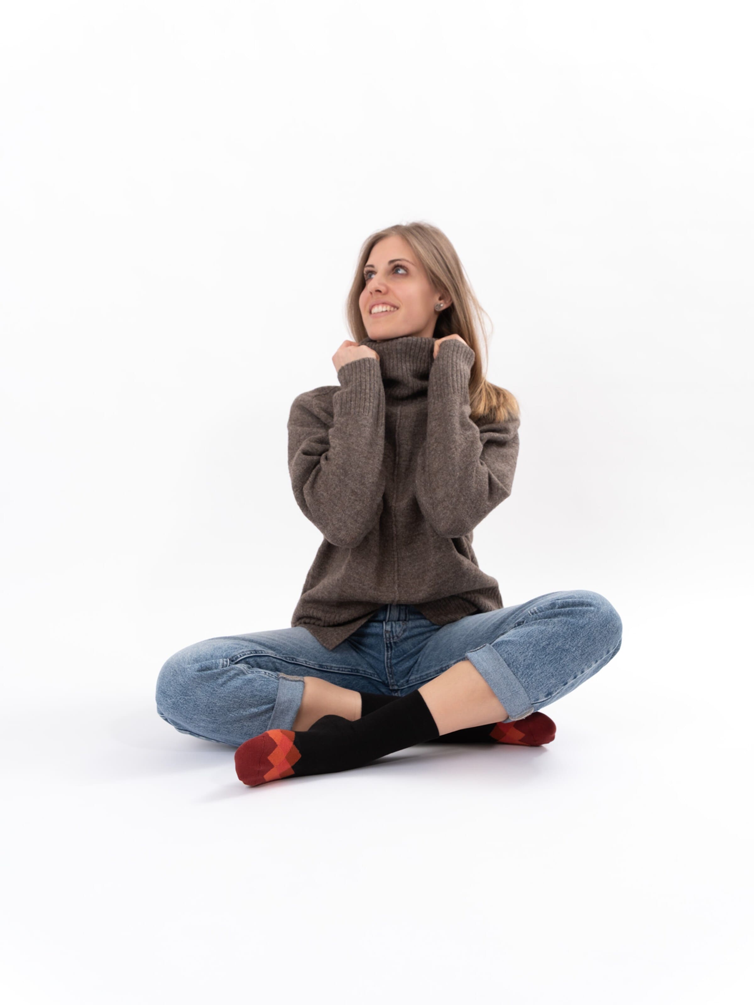 Occulto Socken 'Evelin'‌‌‌‌‌‌ in Orange