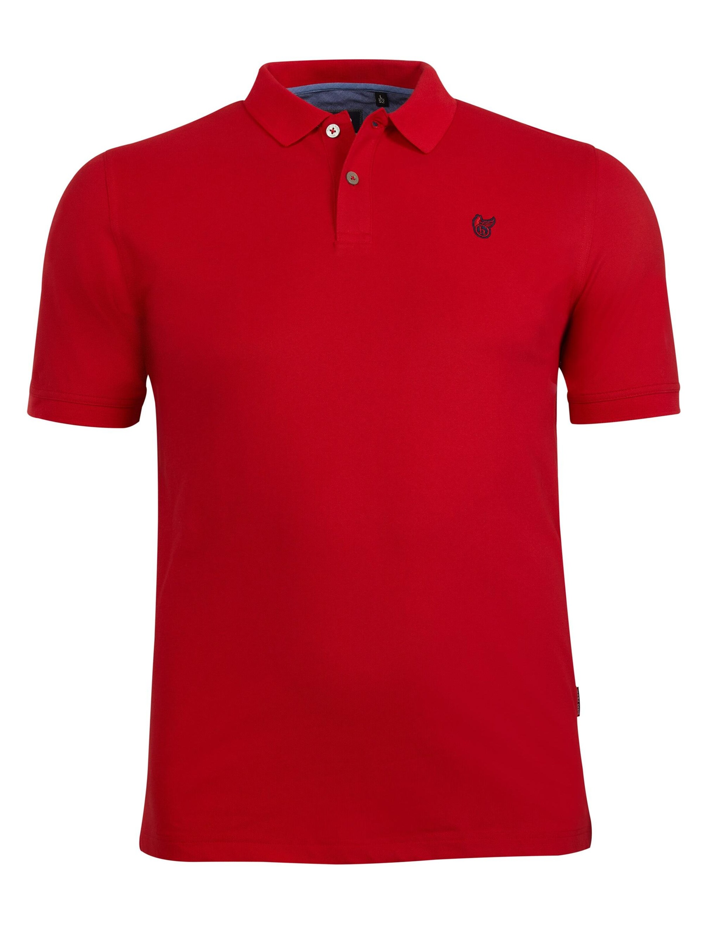 HAJO Shirt 'Basic Piqué-Poloshirt'‌‌‌‌‌‌‌‌ in Rot: Vorderseite