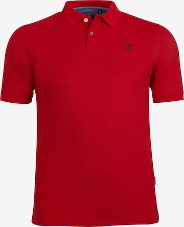 HAJO Shirt 'Basic Piqué-Poloshirt' in Rot: Vorderseite