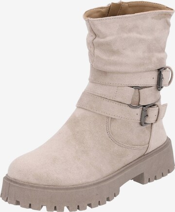 Palado Ankle Boots 'Lampione' in Beige: front