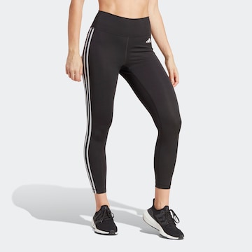 Skinny Pantaloni sport 'Essentials' de la ADIDAS PERFORMANCE pe negru: față